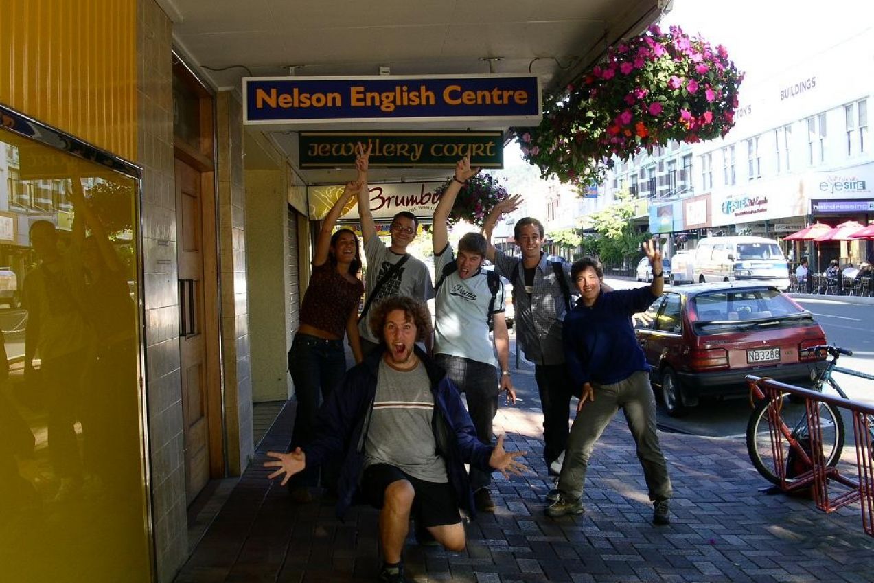 étudiants en séjour linguistique d'anglais à Nelson en Nouvelle-Zélande
